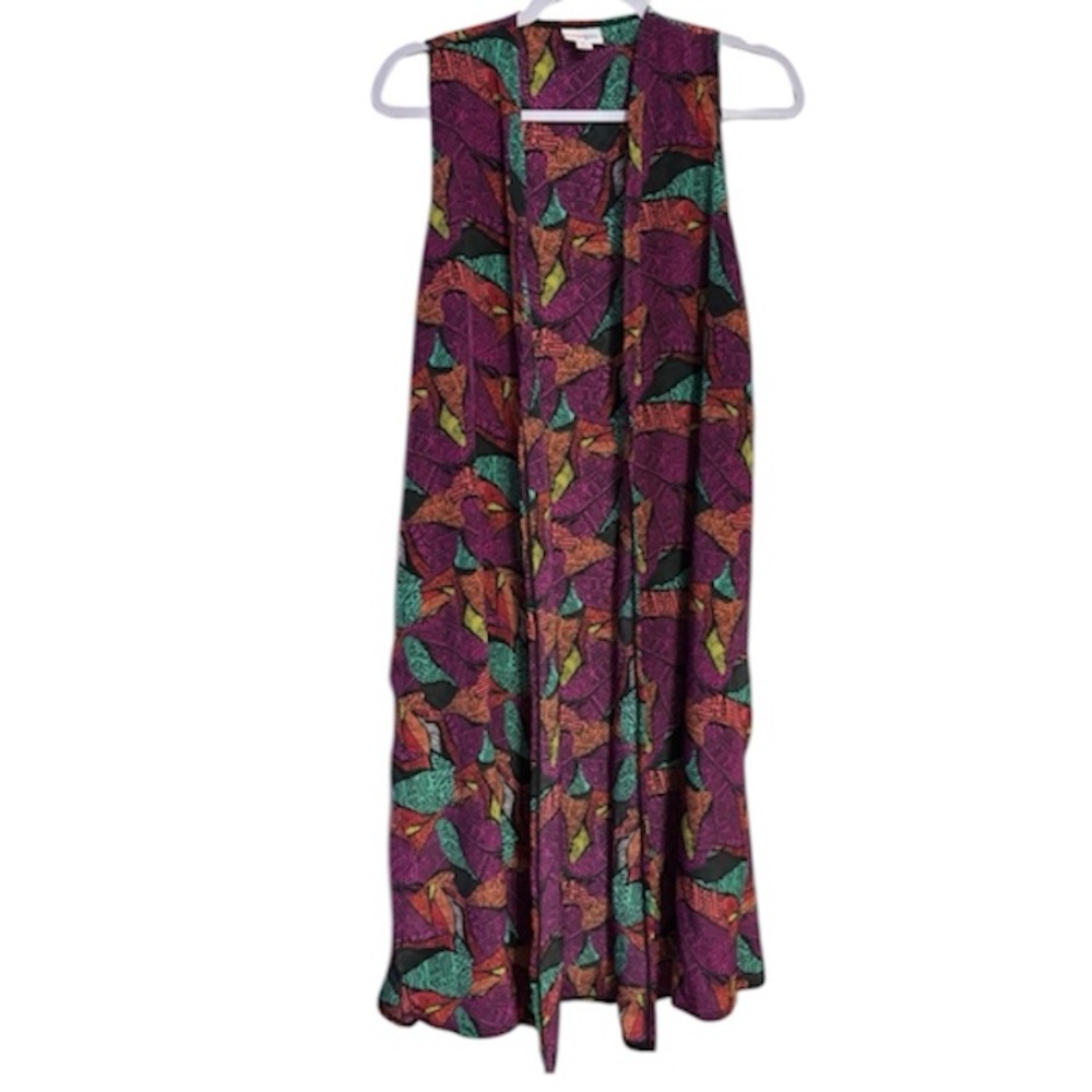 LulaRoe Joy Duster Vest Size Small Womens Ladies Polyester